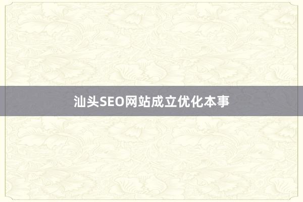 汕头SEO网站成立优化本事